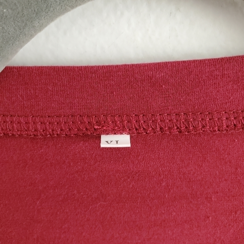 Maternity Women XL Maroon Growing a Little Pumpkin Casual Graphic T-Shirt Fall - Picture 3 of 7